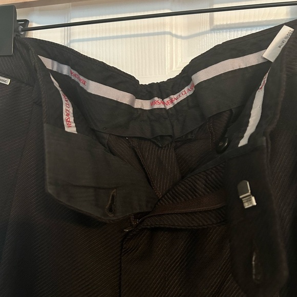 Vintage Versace Men’s Black Pleated Wool Dress Pants Size 54 XXL (US) - Picture 4 of 6